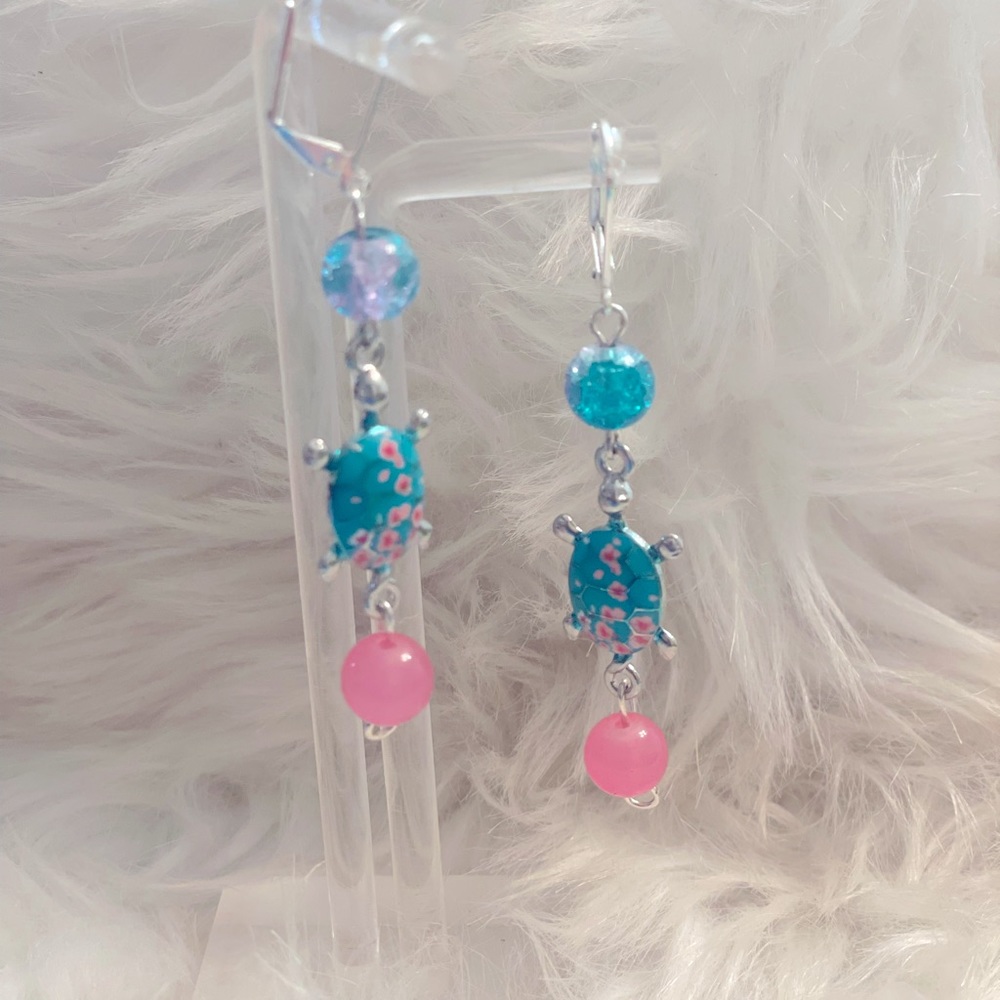Handcrafted Sea Turtle Earrings